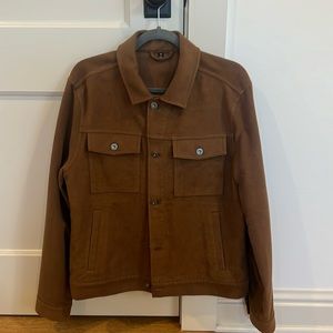 Bonobos Trucker Jacket in Brown Moleskin